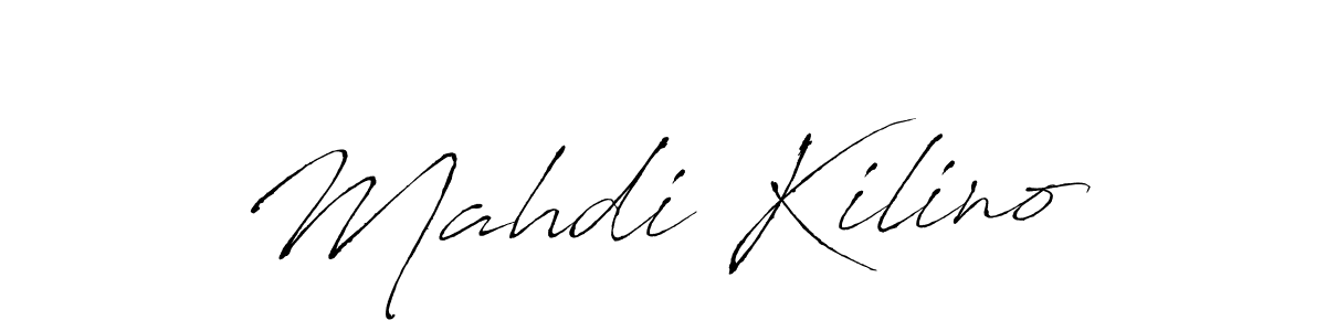 Create a beautiful signature design for name Mahdi Kilino. With this signature (Antro_Vectra) fonts, you can make a handwritten signature for free. Mahdi Kilino signature style 6 images and pictures png