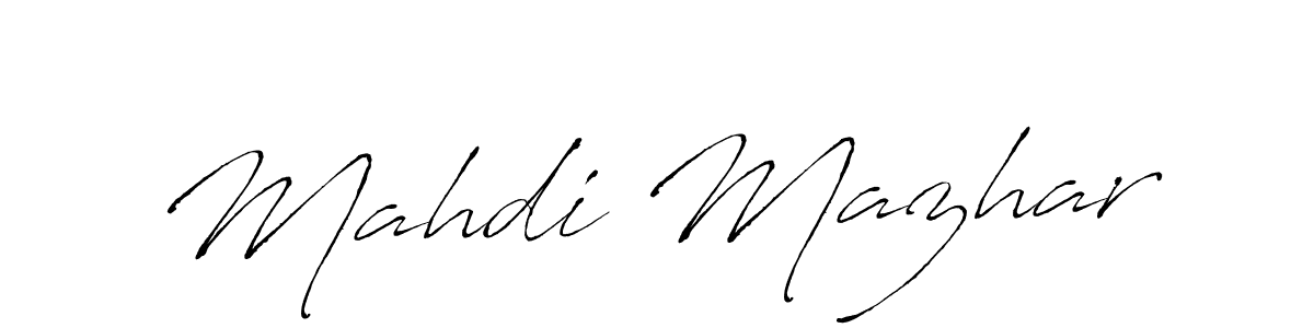 How to make Mahdi Mazhar signature? Antro_Vectra is a professional autograph style. Create handwritten signature for Mahdi Mazhar name. Mahdi Mazhar signature style 6 images and pictures png