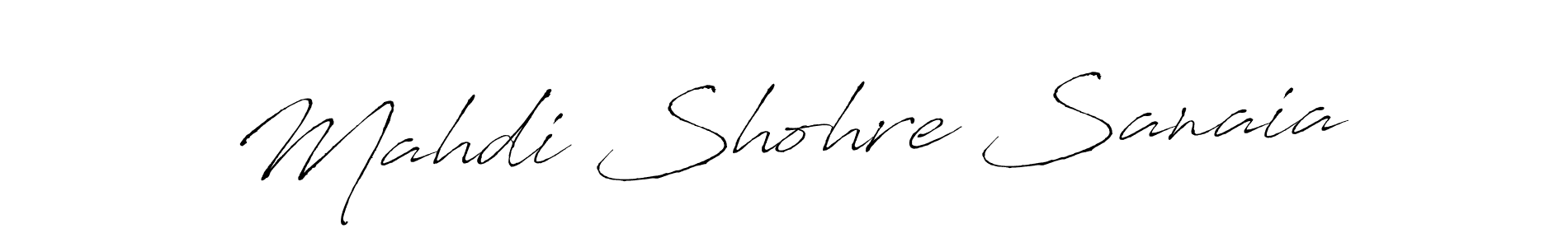 Design your own signature with our free online signature maker. With this signature software, you can create a handwritten (Antro_Vectra) signature for name Mahdi Shohre Sanaia. Mahdi Shohre Sanaia signature style 6 images and pictures png