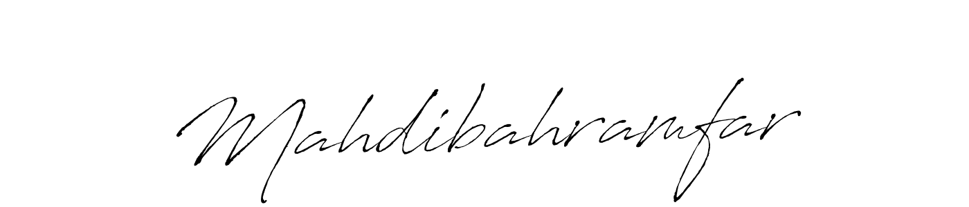 How to make Mahdibahramfar name signature. Use Antro_Vectra style for creating short signs online. This is the latest handwritten sign. Mahdibahramfar signature style 6 images and pictures png