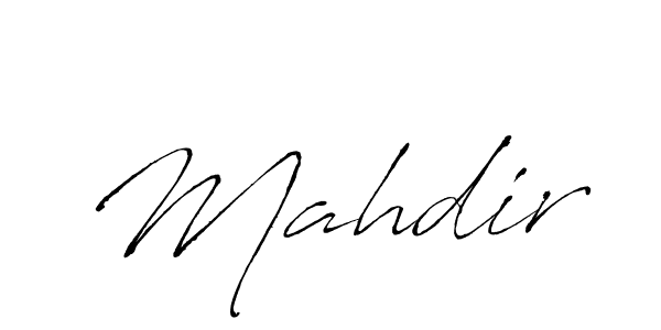 Design your own signature with our free online signature maker. With this signature software, you can create a handwritten (Antro_Vectra) signature for name Mahdir. Mahdir signature style 6 images and pictures png