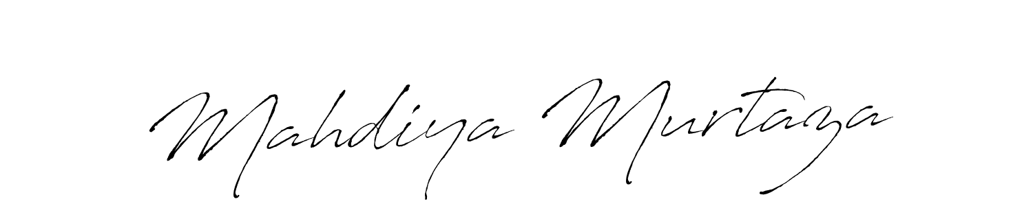 Also we have Mahdiya Murtaza name is the best signature style. Create professional handwritten signature collection using Antro_Vectra autograph style. Mahdiya Murtaza signature style 6 images and pictures png