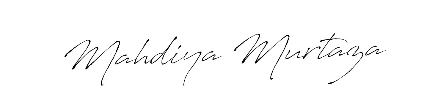 Mahdiya Murtaza stylish signature style. Best Handwritten Sign (Antro_Vectra) for my name. Handwritten Signature Collection Ideas for my name Mahdiya Murtaza. Mahdiya Murtaza signature style 6 images and pictures png