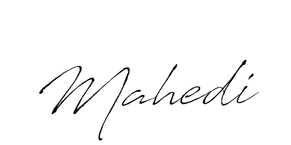 Use a signature maker to create a handwritten signature online. With this signature software, you can design (Antro_Vectra) your own signature for name Mahedi. Mahedi signature style 6 images and pictures png