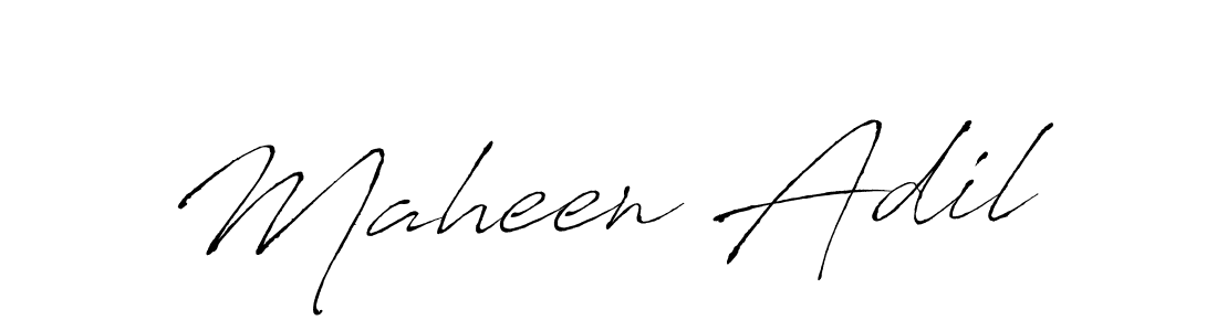 The best way (Antro_Vectra) to make a short signature is to pick only two or three words in your name. The name Maheen Adil include a total of six letters. For converting this name. Maheen Adil signature style 6 images and pictures png