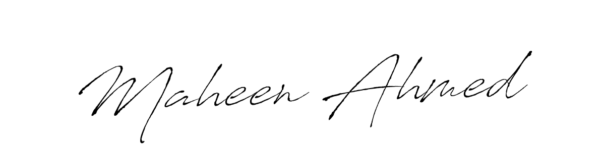 Also You can easily find your signature by using the search form. We will create Maheen Ahmed name handwritten signature images for you free of cost using Antro_Vectra sign style. Maheen Ahmed signature style 6 images and pictures png