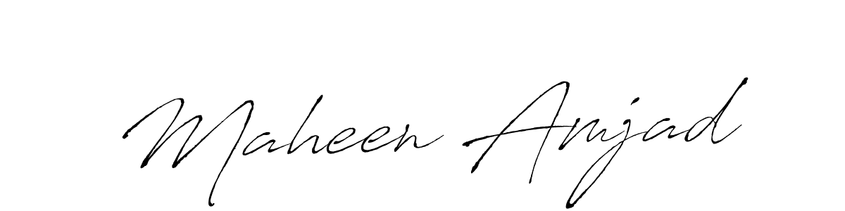 Make a short Maheen Amjad signature style. Manage your documents anywhere anytime using Antro_Vectra. Create and add eSignatures, submit forms, share and send files easily. Maheen Amjad signature style 6 images and pictures png