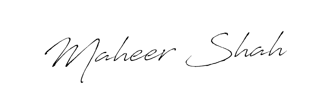 Also You can easily find your signature by using the search form. We will create Maheer Shah name handwritten signature images for you free of cost using Antro_Vectra sign style. Maheer Shah signature style 6 images and pictures png