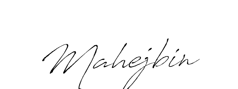 Make a beautiful signature design for name Mahejbin. With this signature (Antro_Vectra) style, you can create a handwritten signature for free. Mahejbin signature style 6 images and pictures png