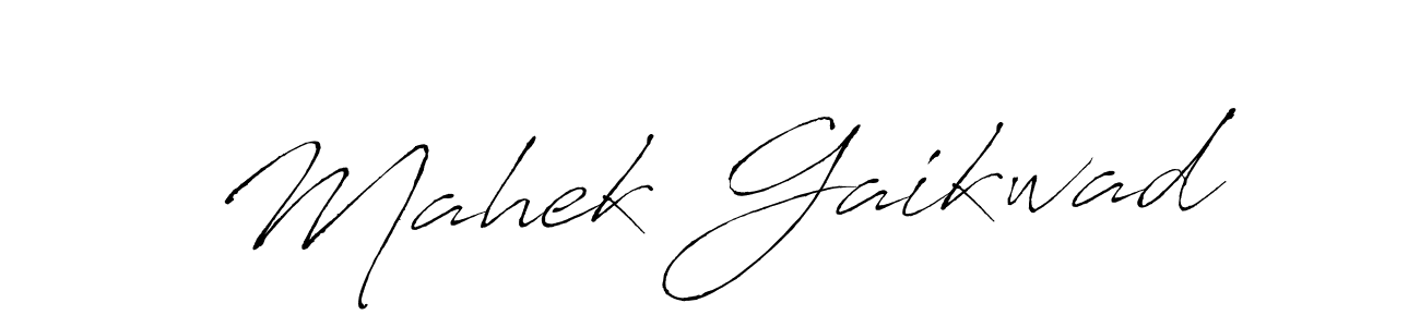 Antro_Vectra is a professional signature style that is perfect for those who want to add a touch of class to their signature. It is also a great choice for those who want to make their signature more unique. Get Mahek Gaikwad name to fancy signature for free. Mahek Gaikwad signature style 6 images and pictures png