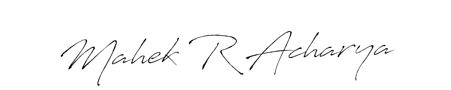 Similarly Antro_Vectra is the best handwritten signature design. Signature creator online .You can use it as an online autograph creator for name Mahek R Acharya. Mahek R Acharya signature style 6 images and pictures png