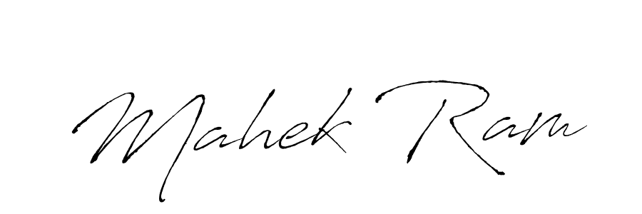 Mahek Ram stylish signature style. Best Handwritten Sign (Antro_Vectra) for my name. Handwritten Signature Collection Ideas for my name Mahek Ram. Mahek Ram signature style 6 images and pictures png