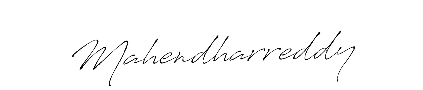 Make a beautiful signature design for name Mahendharreddy. With this signature (Antro_Vectra) style, you can create a handwritten signature for free. Mahendharreddy signature style 6 images and pictures png