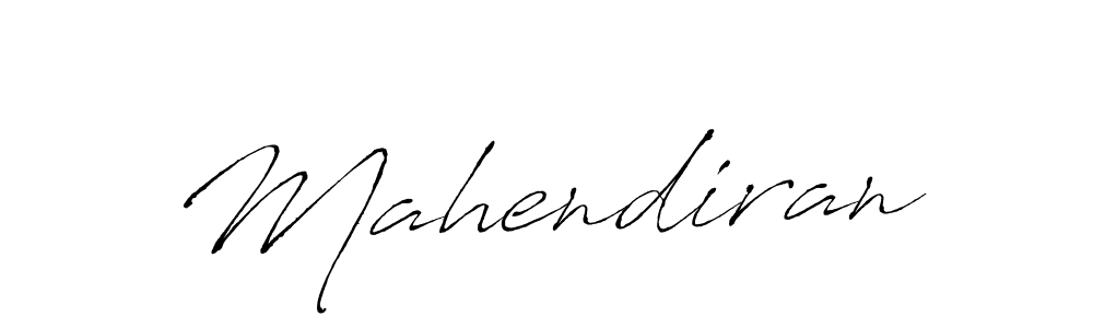 Make a beautiful signature design for name Mahendiran. With this signature (Antro_Vectra) style, you can create a handwritten signature for free. Mahendiran signature style 6 images and pictures png