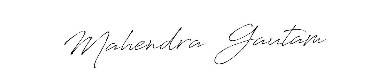 The best way (Antro_Vectra) to make a short signature is to pick only two or three words in your name. The name Mahendra  Gautam include a total of six letters. For converting this name. Mahendra  Gautam signature style 6 images and pictures png