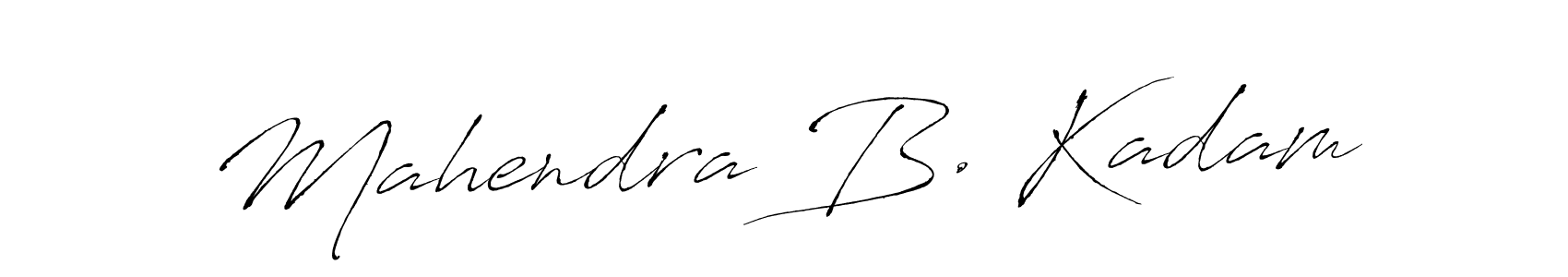 Make a beautiful signature design for name Mahendra B. Kadam. With this signature (Antro_Vectra) style, you can create a handwritten signature for free. Mahendra B. Kadam signature style 6 images and pictures png