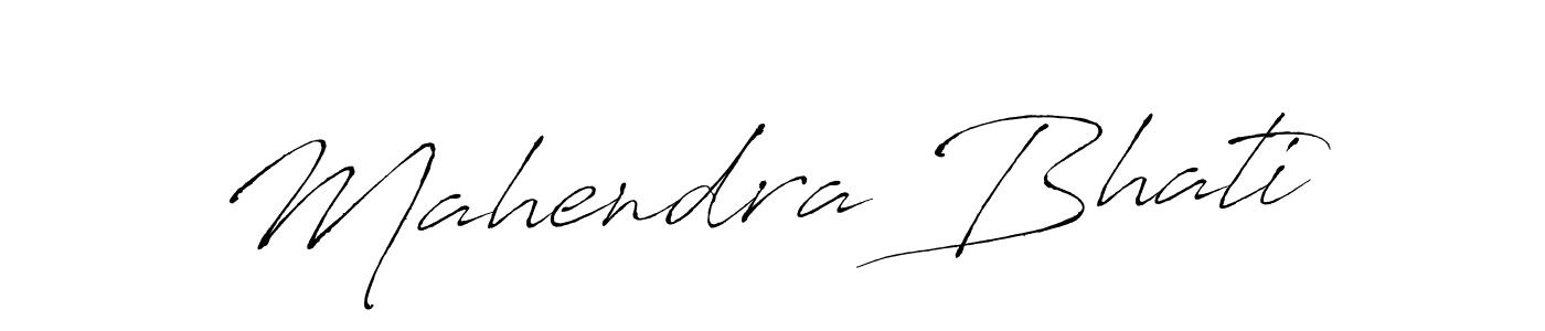 Create a beautiful signature design for name Mahendra Bhati. With this signature (Antro_Vectra) fonts, you can make a handwritten signature for free. Mahendra Bhati signature style 6 images and pictures png
