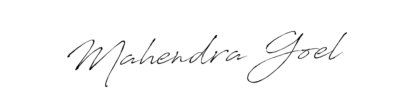Antro_Vectra is a professional signature style that is perfect for those who want to add a touch of class to their signature. It is also a great choice for those who want to make their signature more unique. Get Mahendra Goel name to fancy signature for free. Mahendra Goel signature style 6 images and pictures png