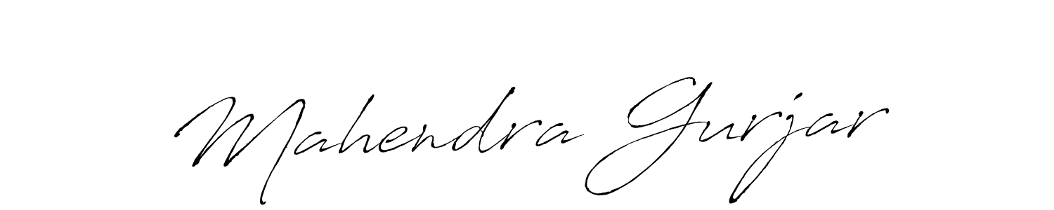 How to make Mahendra Gurjar name signature. Use Antro_Vectra style for creating short signs online. This is the latest handwritten sign. Mahendra Gurjar signature style 6 images and pictures png