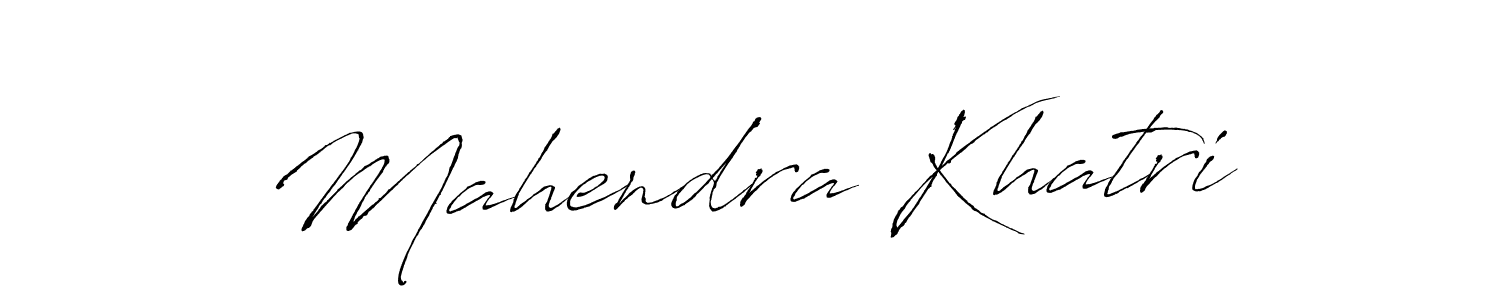 Create a beautiful signature design for name Mahendra Khatri. With this signature (Antro_Vectra) fonts, you can make a handwritten signature for free. Mahendra Khatri signature style 6 images and pictures png