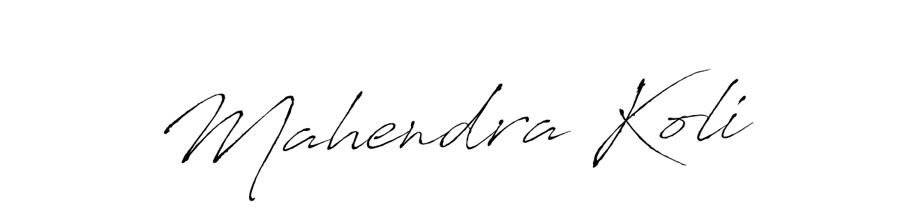 Create a beautiful signature design for name Mahendra Koli. With this signature (Antro_Vectra) fonts, you can make a handwritten signature for free. Mahendra Koli signature style 6 images and pictures png