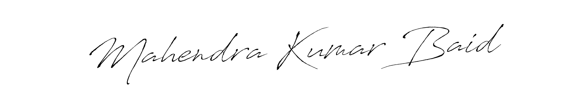 Make a beautiful signature design for name Mahendra Kumar Baid. With this signature (Antro_Vectra) style, you can create a handwritten signature for free. Mahendra Kumar Baid signature style 6 images and pictures png
