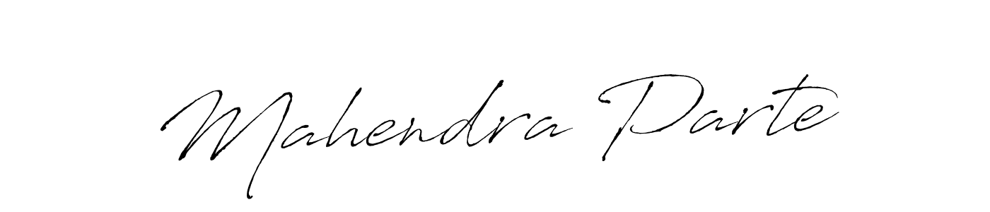 Also we have Mahendra Parte name is the best signature style. Create professional handwritten signature collection using Antro_Vectra autograph style. Mahendra Parte signature style 6 images and pictures png