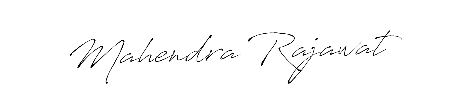 How to make Mahendra Rajawat name signature. Use Antro_Vectra style for creating short signs online. This is the latest handwritten sign. Mahendra Rajawat signature style 6 images and pictures png