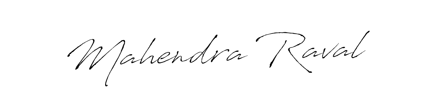 How to make Mahendra Raval name signature. Use Antro_Vectra style for creating short signs online. This is the latest handwritten sign. Mahendra Raval signature style 6 images and pictures png