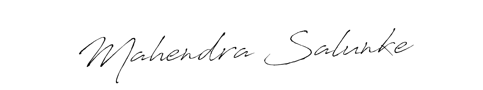 The best way (Antro_Vectra) to make a short signature is to pick only two or three words in your name. The name Mahendra Salunke include a total of six letters. For converting this name. Mahendra Salunke signature style 6 images and pictures png