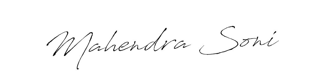 Make a beautiful signature design for name Mahendra Soni. With this signature (Antro_Vectra) style, you can create a handwritten signature for free. Mahendra Soni signature style 6 images and pictures png