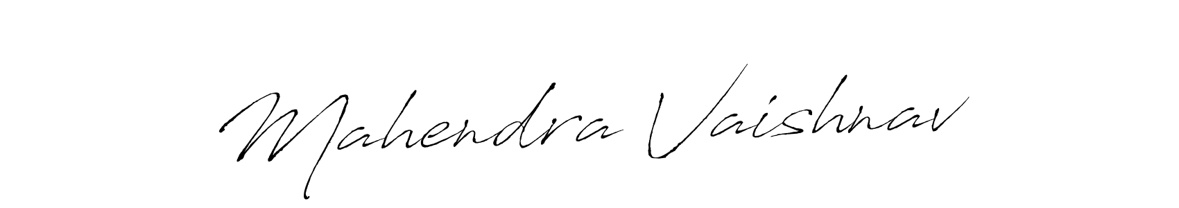 Make a beautiful signature design for name Mahendra Vaishnav. With this signature (Antro_Vectra) style, you can create a handwritten signature for free. Mahendra Vaishnav signature style 6 images and pictures png