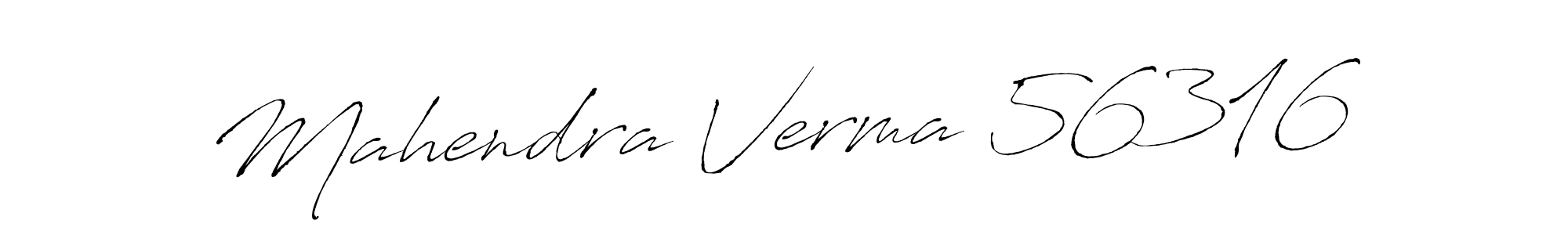 How to make Mahendra Verma 56316 name signature. Use Antro_Vectra style for creating short signs online. This is the latest handwritten sign. Mahendra Verma 56316 signature style 6 images and pictures png