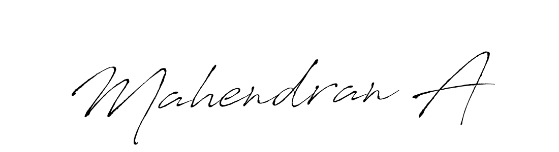 The best way (Antro_Vectra) to make a short signature is to pick only two or three words in your name. The name Mahendran A include a total of six letters. For converting this name. Mahendran A signature style 6 images and pictures png