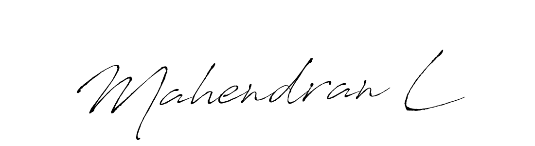 Also You can easily find your signature by using the search form. We will create Mahendran L name handwritten signature images for you free of cost using Antro_Vectra sign style. Mahendran L signature style 6 images and pictures png