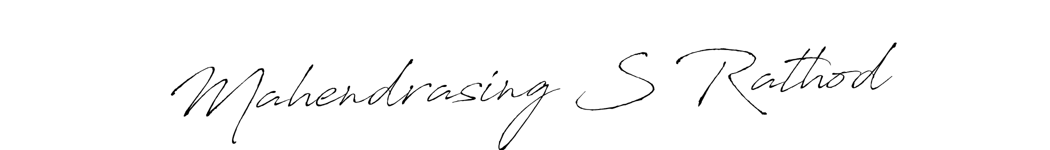 Make a beautiful signature design for name Mahendrasing S Rathod. With this signature (Antro_Vectra) style, you can create a handwritten signature for free. Mahendrasing S Rathod signature style 6 images and pictures png
