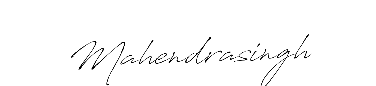Design your own signature with our free online signature maker. With this signature software, you can create a handwritten (Antro_Vectra) signature for name Mahendrasingh. Mahendrasingh signature style 6 images and pictures png