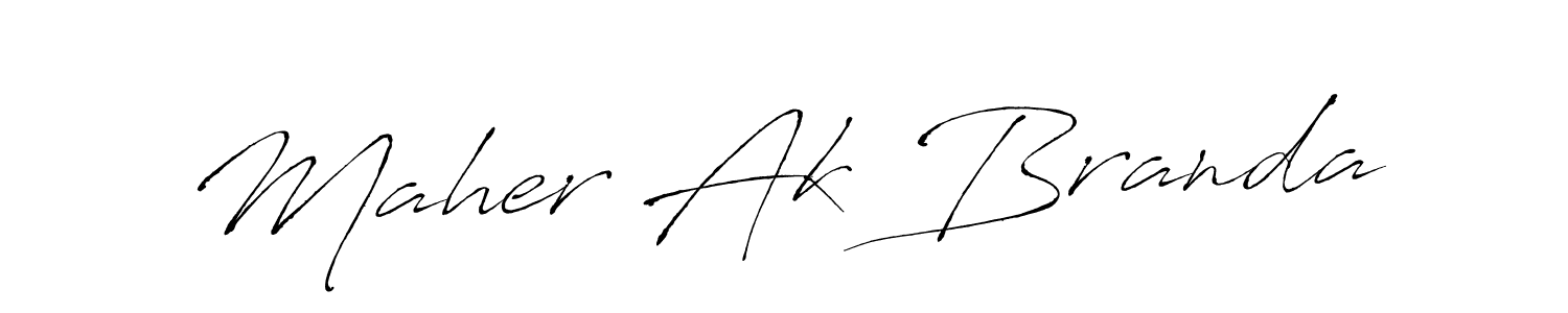 Also we have Maher Ak Branda name is the best signature style. Create professional handwritten signature collection using Antro_Vectra autograph style. Maher Ak Branda signature style 6 images and pictures png