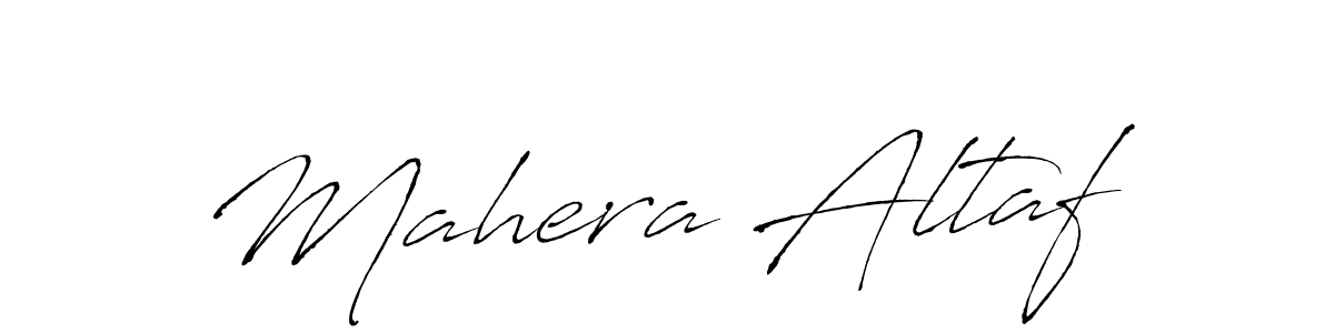 Create a beautiful signature design for name Mahera Altaf. With this signature (Antro_Vectra) fonts, you can make a handwritten signature for free. Mahera Altaf signature style 6 images and pictures png