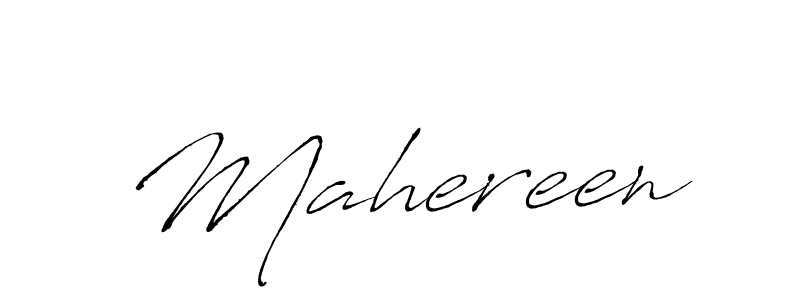 Create a beautiful signature design for name Mahereen. With this signature (Antro_Vectra) fonts, you can make a handwritten signature for free. Mahereen signature style 6 images and pictures png
