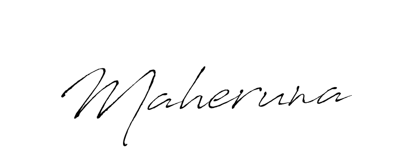 Create a beautiful signature design for name Maheruna. With this signature (Antro_Vectra) fonts, you can make a handwritten signature for free. Maheruna signature style 6 images and pictures png