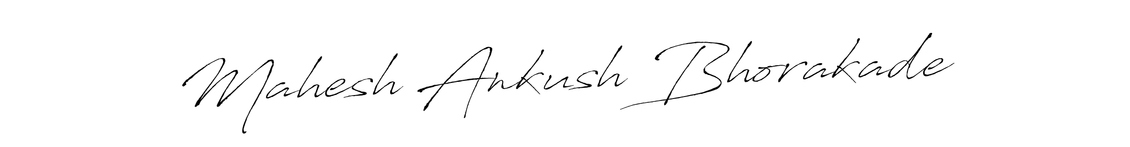 How to make Mahesh Ankush Bhorakade name signature. Use Antro_Vectra style for creating short signs online. This is the latest handwritten sign. Mahesh Ankush Bhorakade signature style 6 images and pictures png