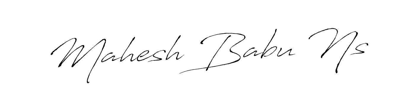 Create a beautiful signature design for name Mahesh Babu Ns. With this signature (Antro_Vectra) fonts, you can make a handwritten signature for free. Mahesh Babu Ns signature style 6 images and pictures png