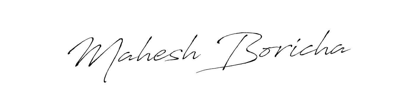 Use a signature maker to create a handwritten signature online. With this signature software, you can design (Antro_Vectra) your own signature for name Mahesh Boricha. Mahesh Boricha signature style 6 images and pictures png