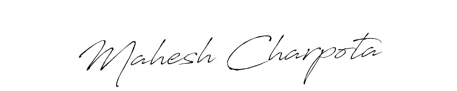 Use a signature maker to create a handwritten signature online. With this signature software, you can design (Antro_Vectra) your own signature for name Mahesh Charpota. Mahesh Charpota signature style 6 images and pictures png