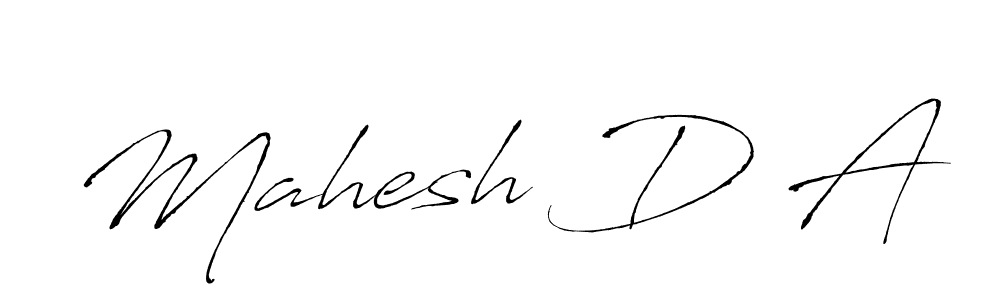 Design your own signature with our free online signature maker. With this signature software, you can create a handwritten (Antro_Vectra) signature for name Mahesh D A. Mahesh D A signature style 6 images and pictures png