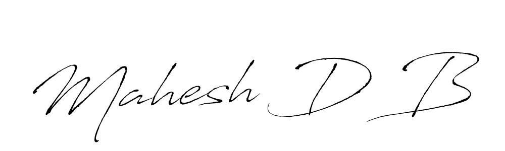Also You can easily find your signature by using the search form. We will create Mahesh D B name handwritten signature images for you free of cost using Antro_Vectra sign style. Mahesh D B signature style 6 images and pictures png