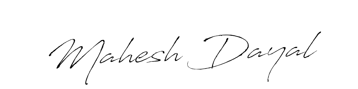 How to make Mahesh Dayal name signature. Use Antro_Vectra style for creating short signs online. This is the latest handwritten sign. Mahesh Dayal signature style 6 images and pictures png