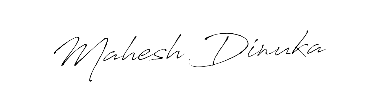 How to make Mahesh Dinuka name signature. Use Antro_Vectra style for creating short signs online. This is the latest handwritten sign. Mahesh Dinuka signature style 6 images and pictures png