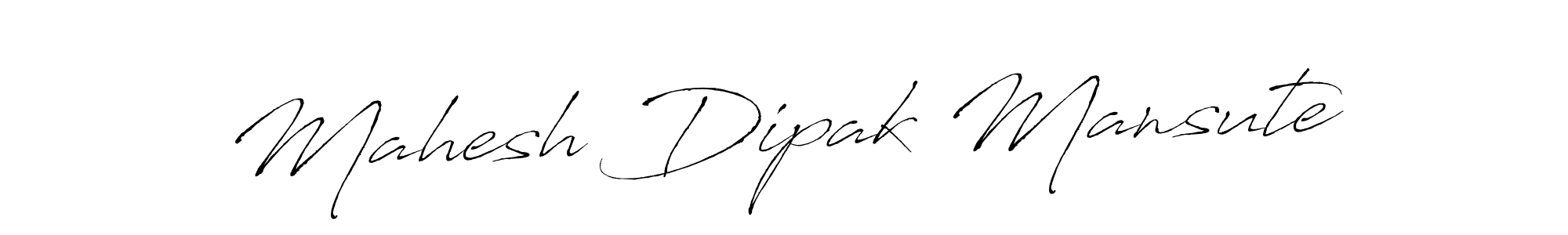 Design your own signature with our free online signature maker. With this signature software, you can create a handwritten (Antro_Vectra) signature for name Mahesh Dipak Mansute. Mahesh Dipak Mansute signature style 6 images and pictures png